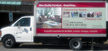 Evansville Association for the Blind delivery truck